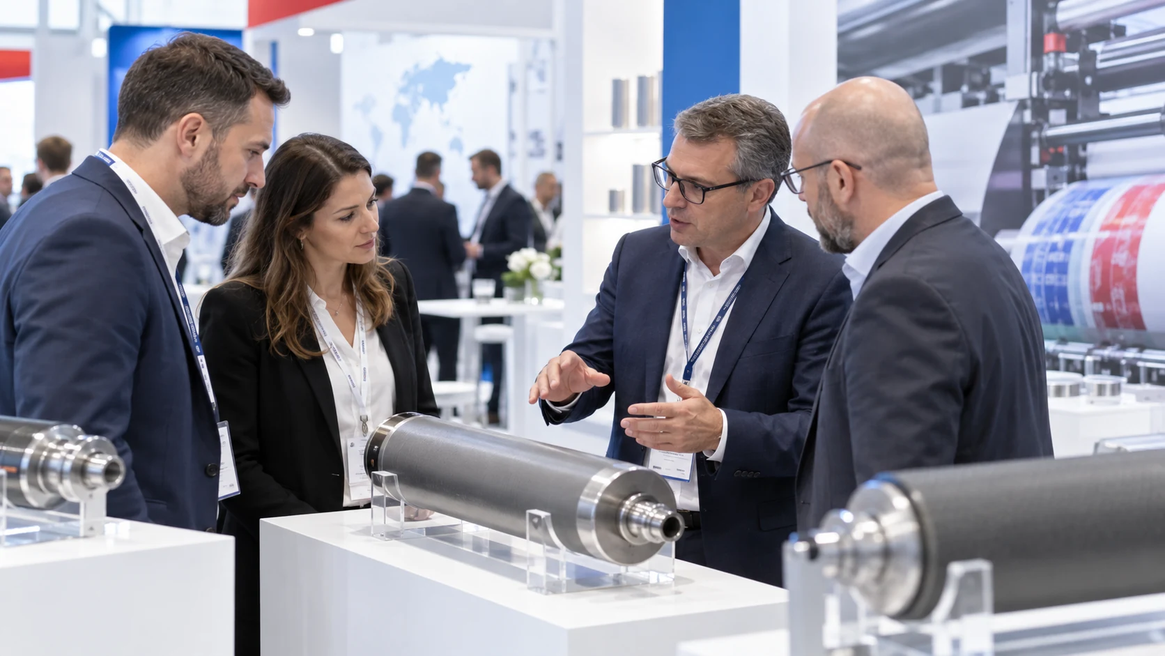 Industry discussions during a flexographic event