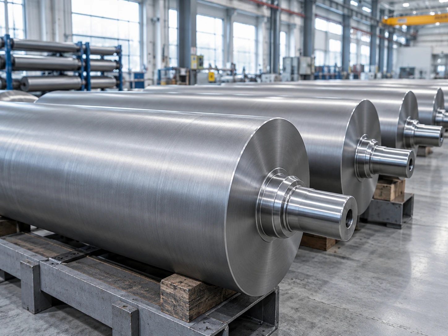 Duże cylindry bazowe przygotowane do produkcji cylindrów dozujących